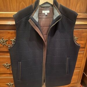 Peter Millar Navy Blue Woolrich Vest